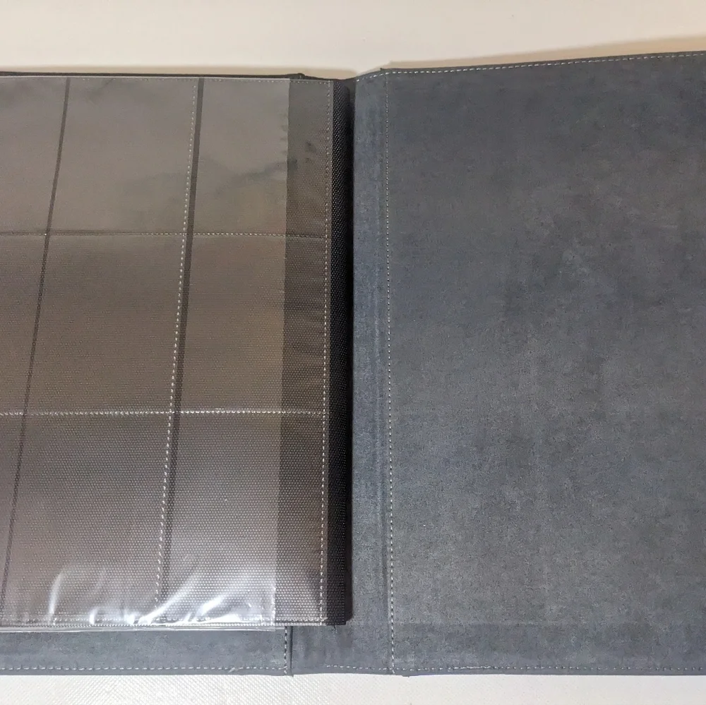 NEW- Solid Blue Trading Card Binder Case Sleeve Pocket 20 Pages (360 pockets)